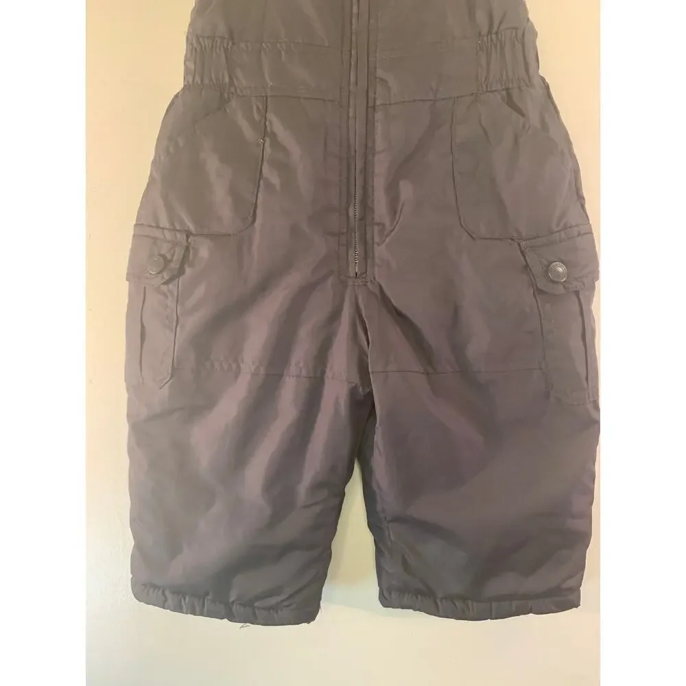 CARTER’S Unisex Kids Black Winter/Snow Bib Overalls / Size: 18 Months